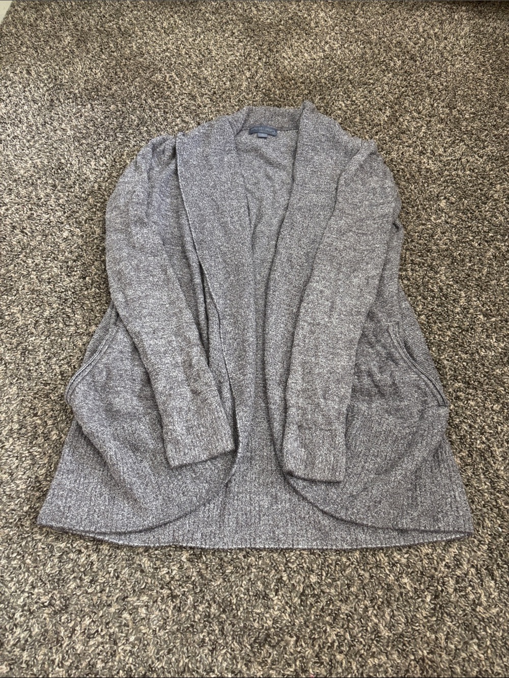 Barefoot Dreams cozy chic lite sweater cardigan medium NEEDS DRY CLEANING soft